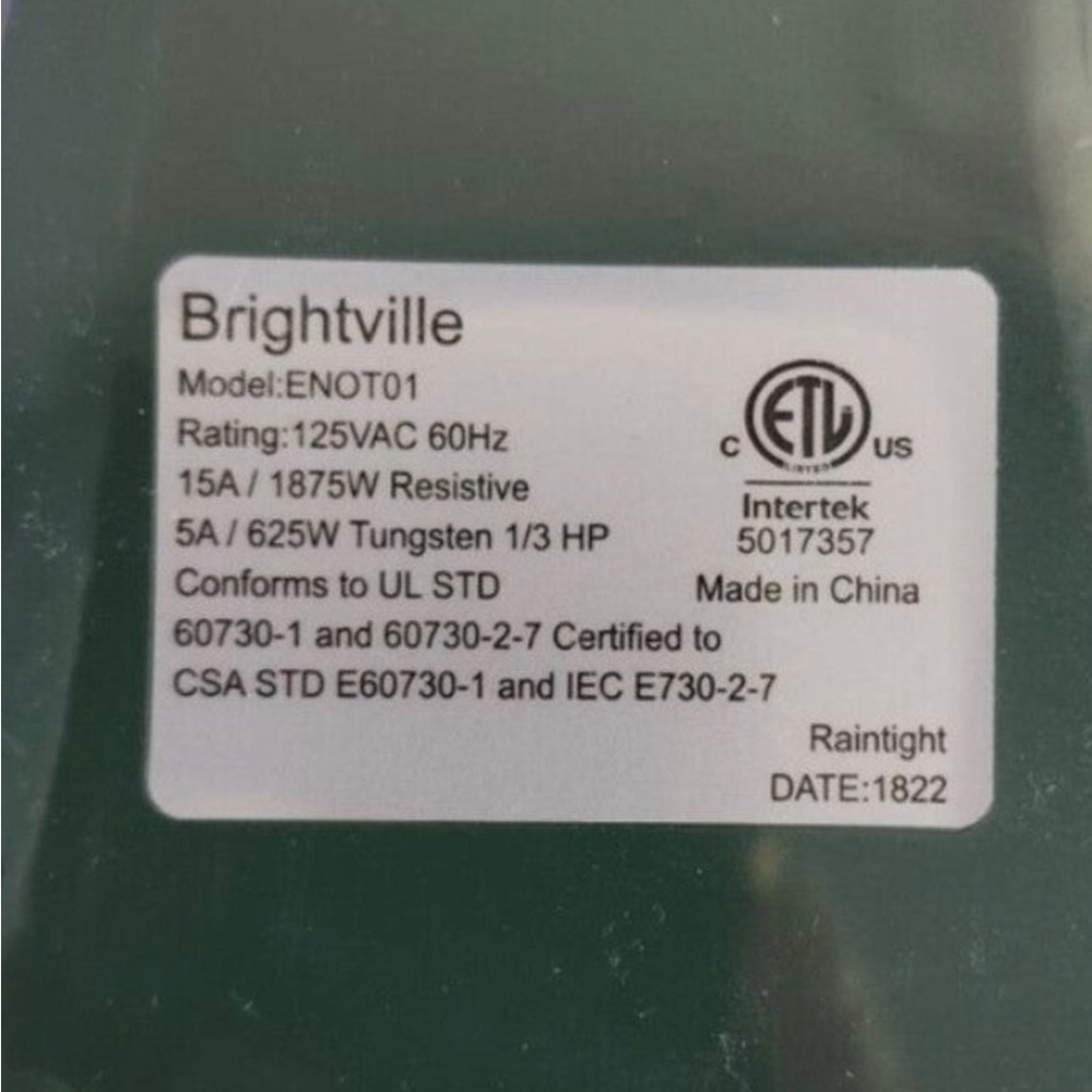 NEW ProEssentials Outdoor PhotoCell Timer Outlet Automatic Sensor Holiday Lights - Picture 5 of 9